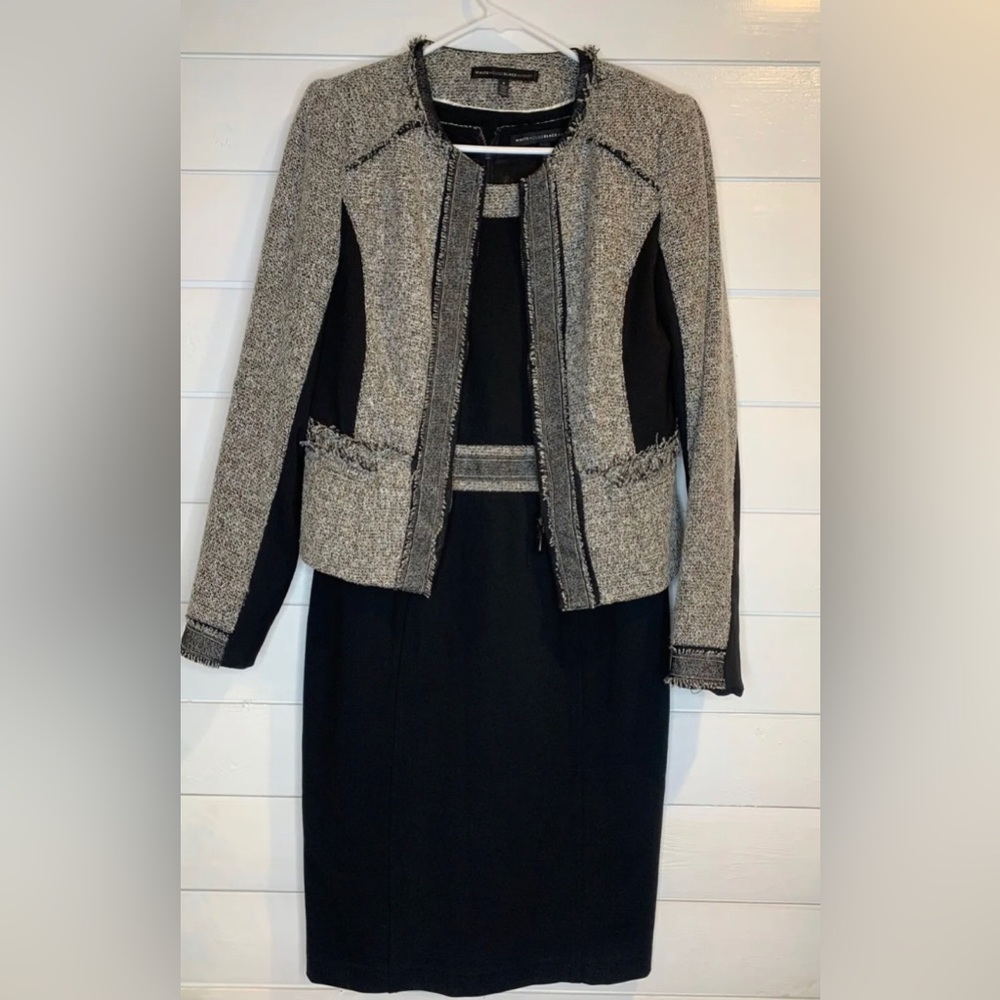 White House Black Market Ponte Knit Sheath Dress w/matching Jacket